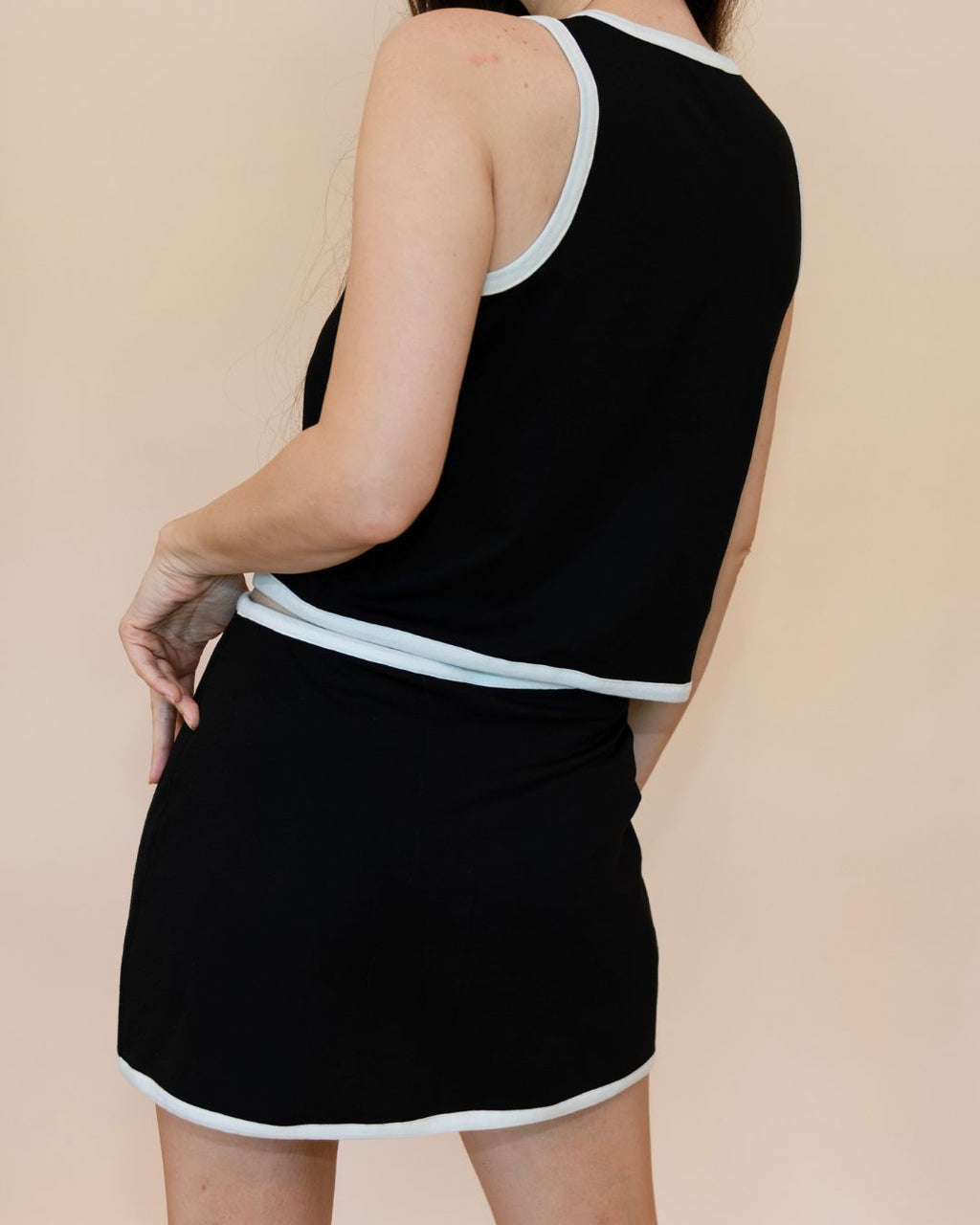 SoftKnit Mini Skort - Jet Contrast